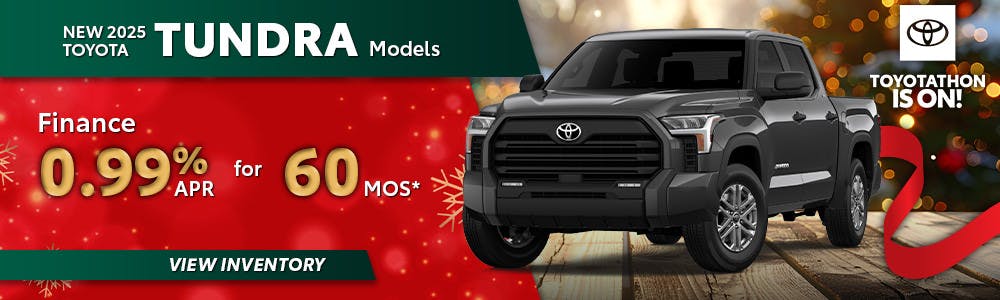 New 2025 Toyota Tundra Models 0.99% APR Offer | South Coast Toyota