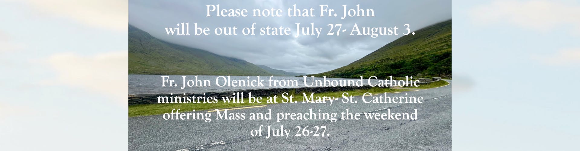 Fr. John Absence