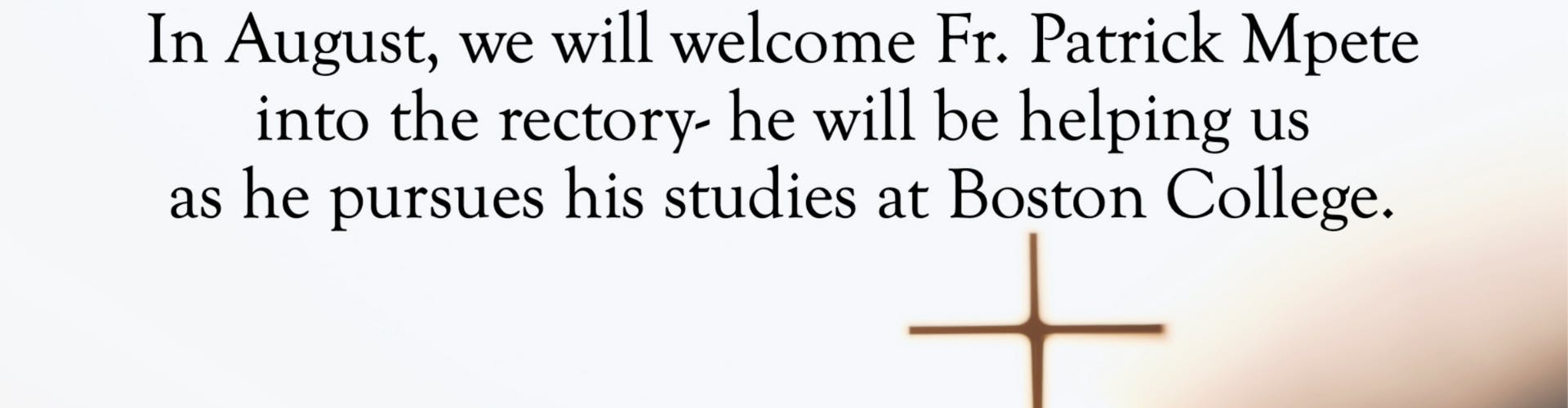 Fr. Patrick Mpete – Boston College