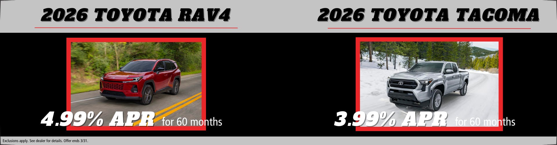 March 2026 Truck/SUV