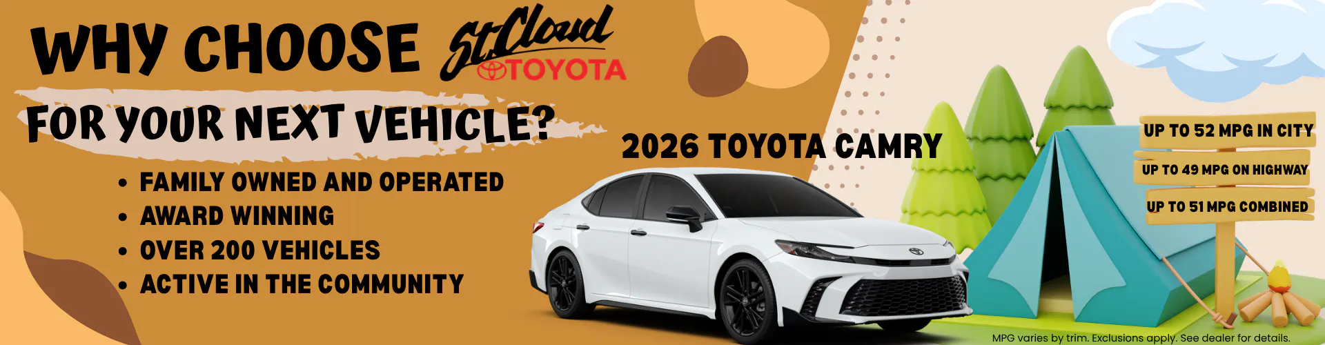 July – Why buy from us & Camry