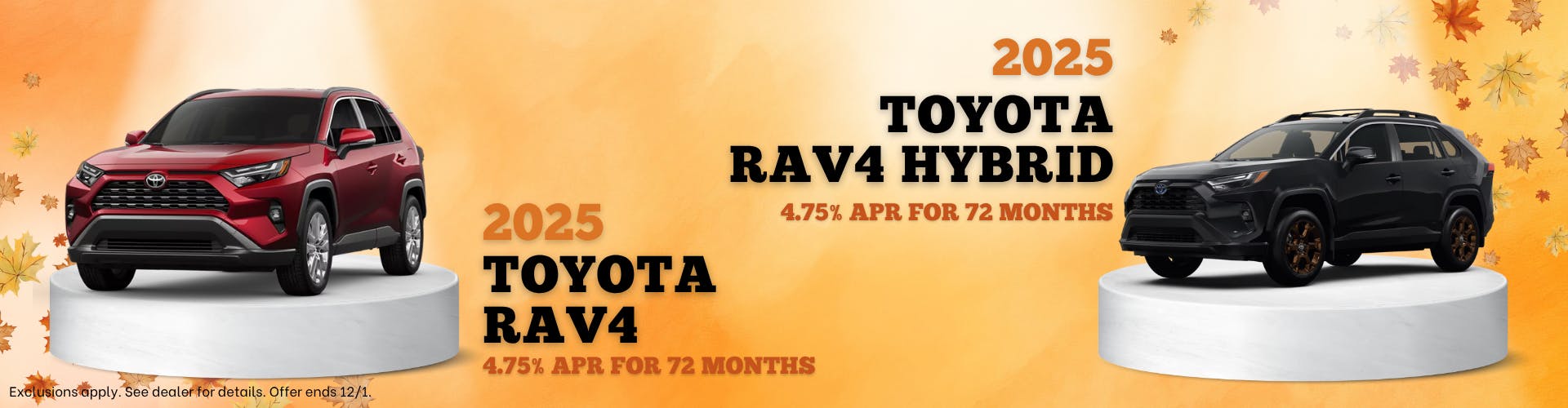 November Rav4 Specials