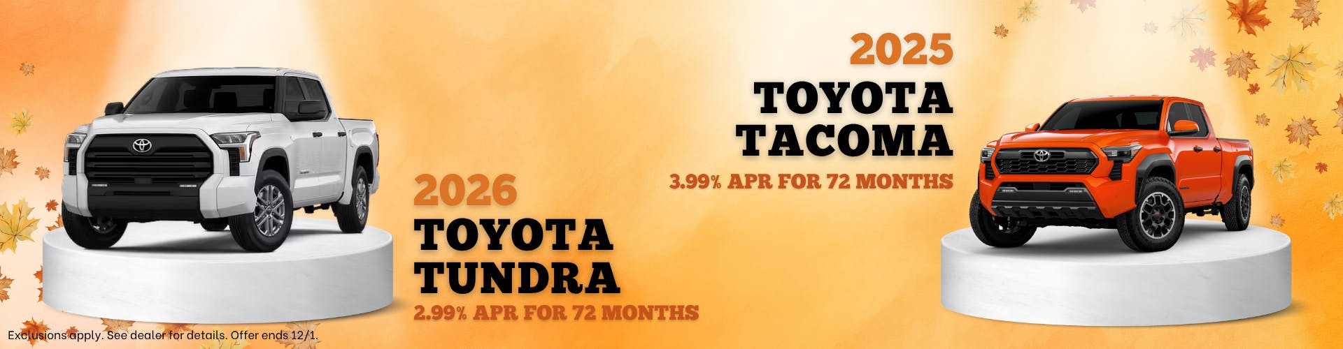 November Truck Specials