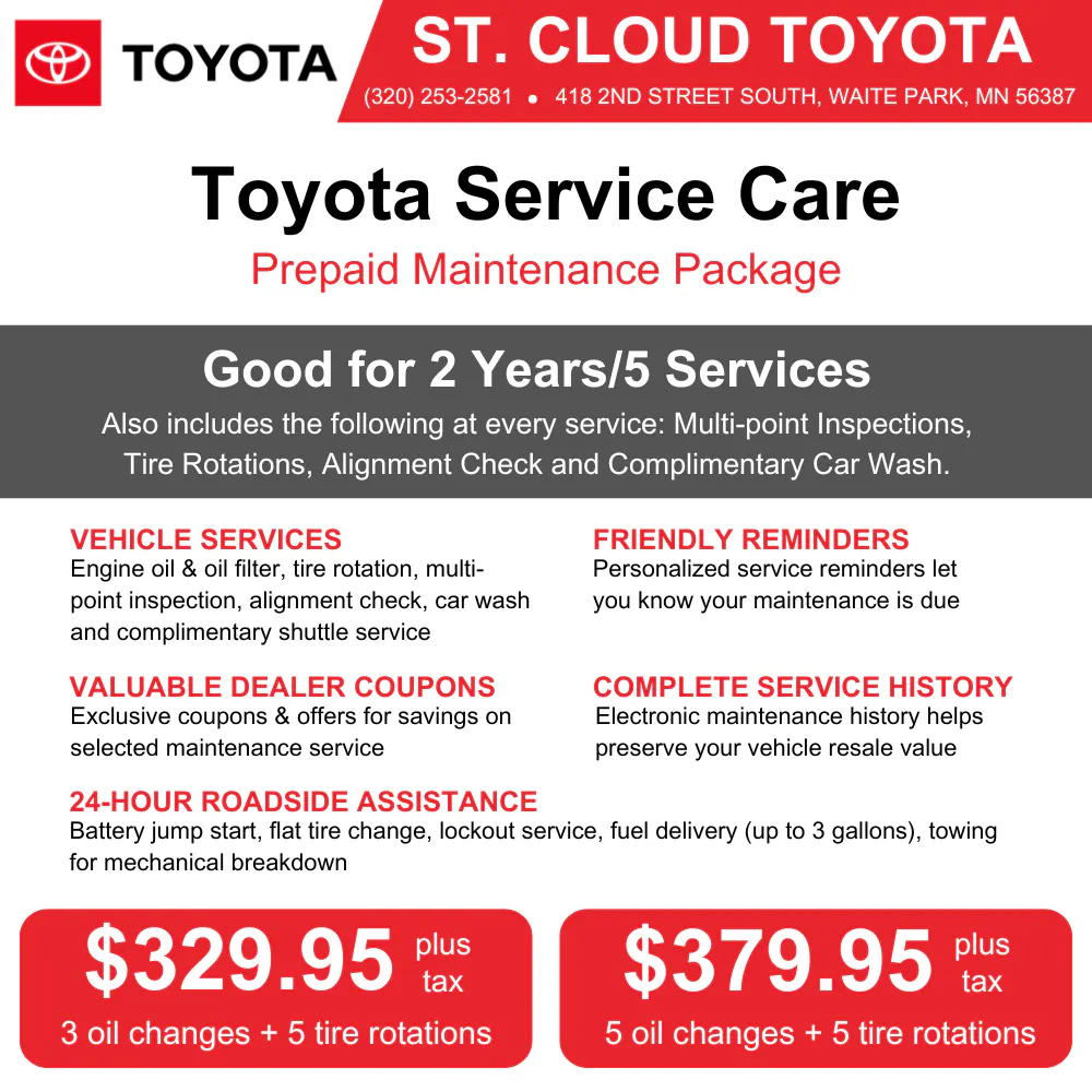 Prepaid Maintenance Plan | St. Cloud Toyota