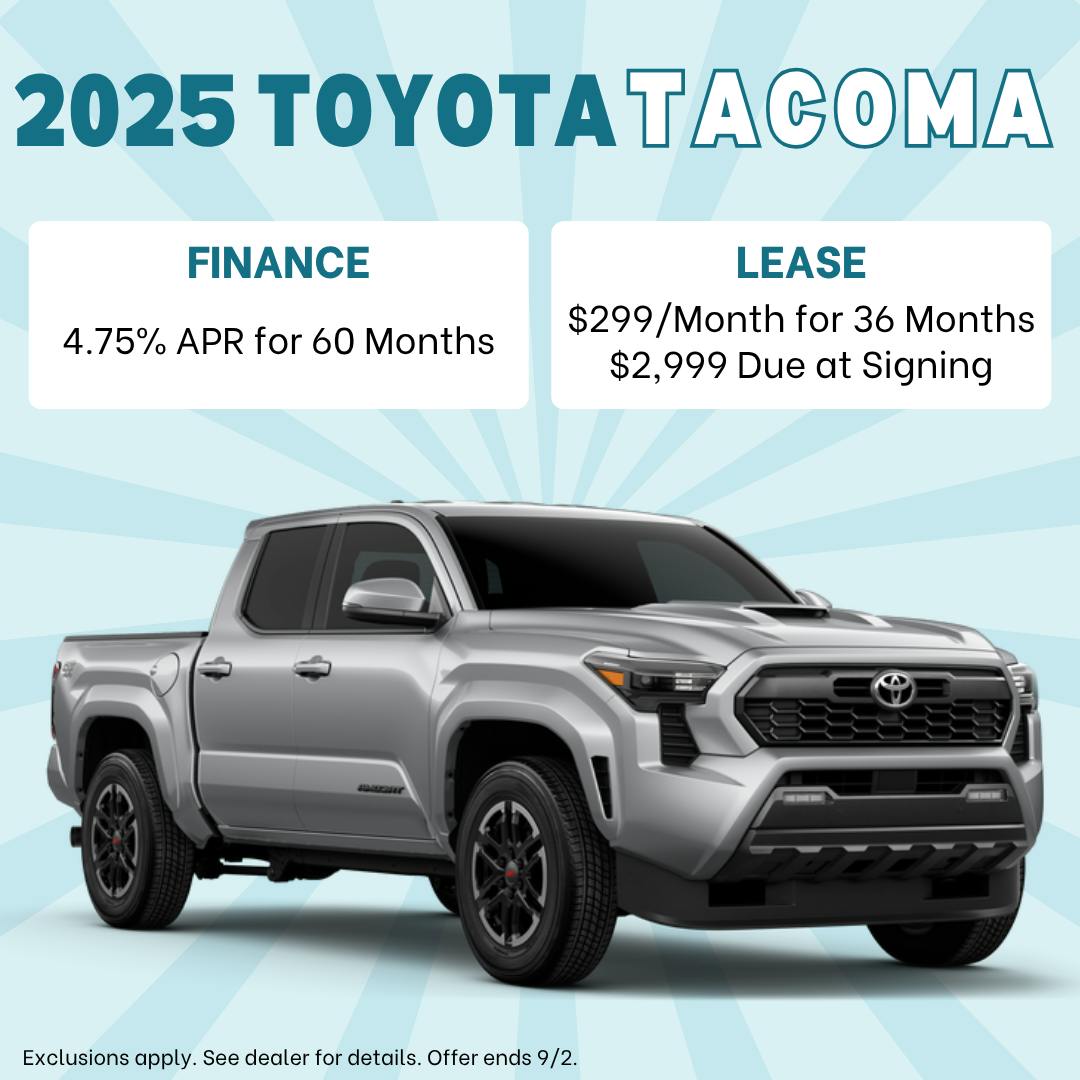 August Tacoma Specials