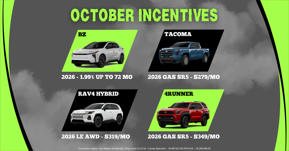 October Incentives