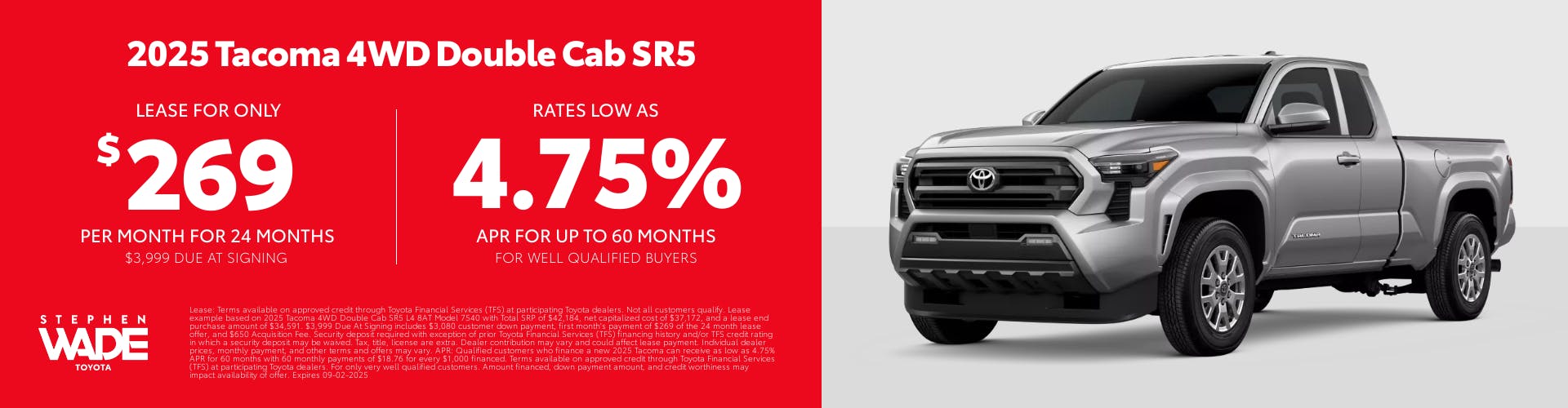 DealerCentives HP – Tacoma