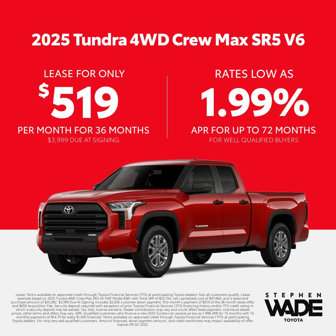 DealerCentives HP – Tundra