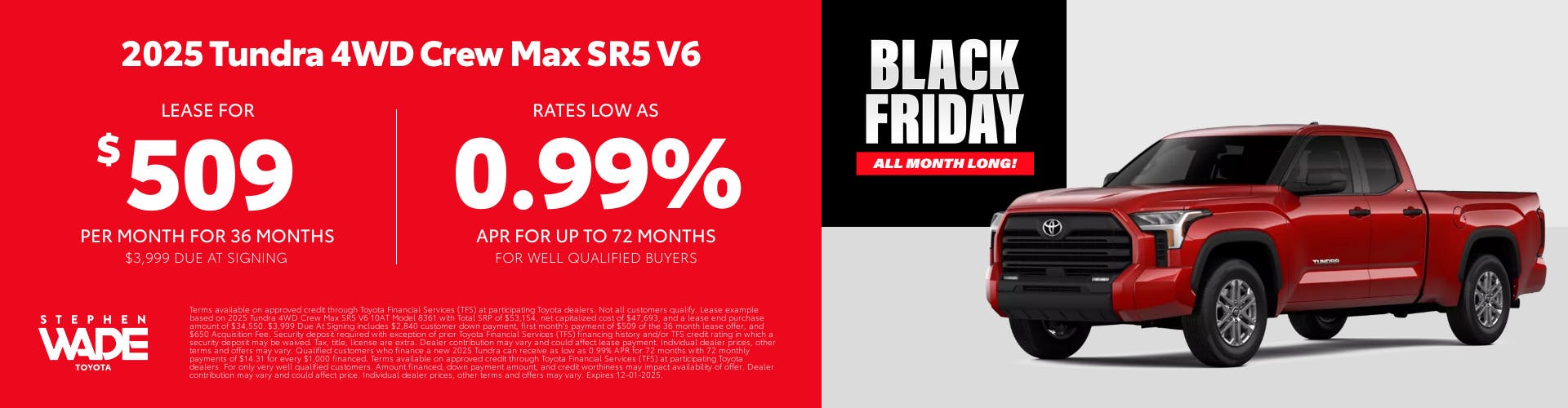 DealerCentives HP – Tundra