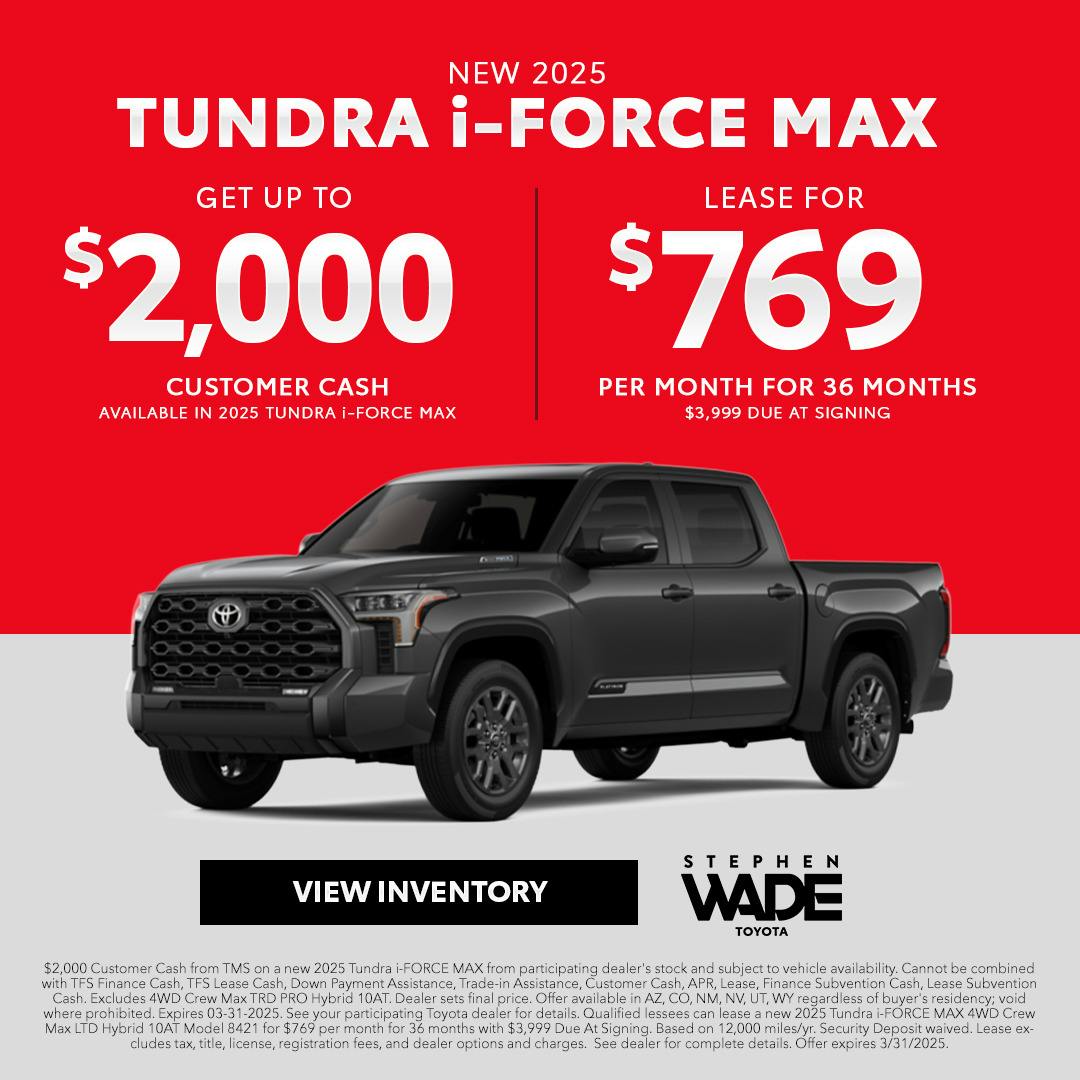 DealerCentives HP – Tundra Hybrid