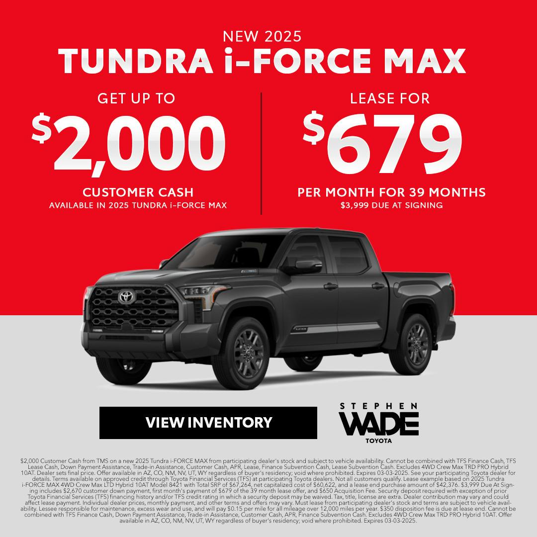 DealerCentives HP – Tundra Hybrid