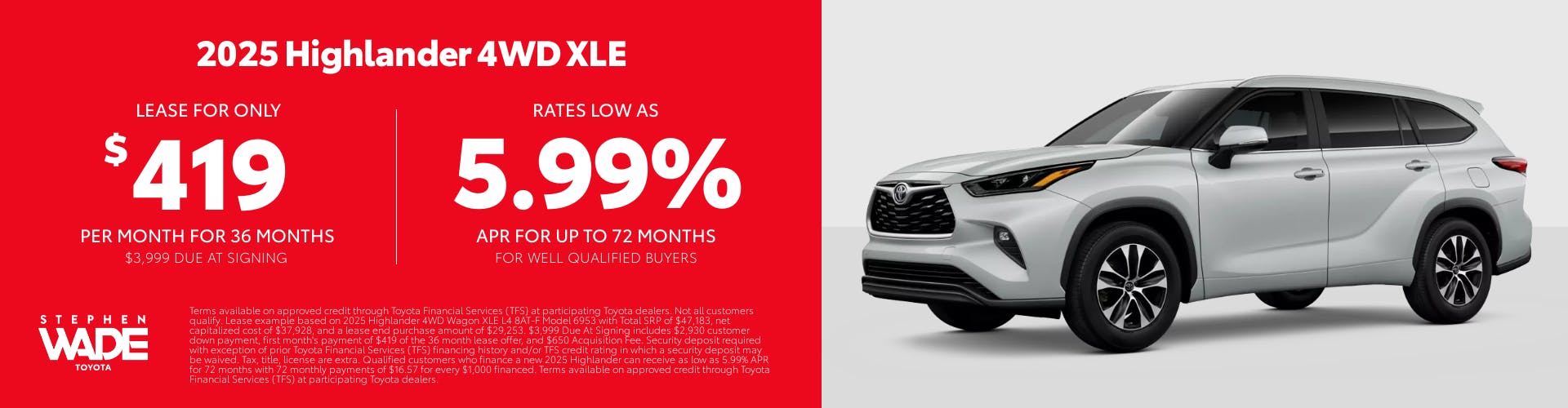 DealerCentives HP – Highlander