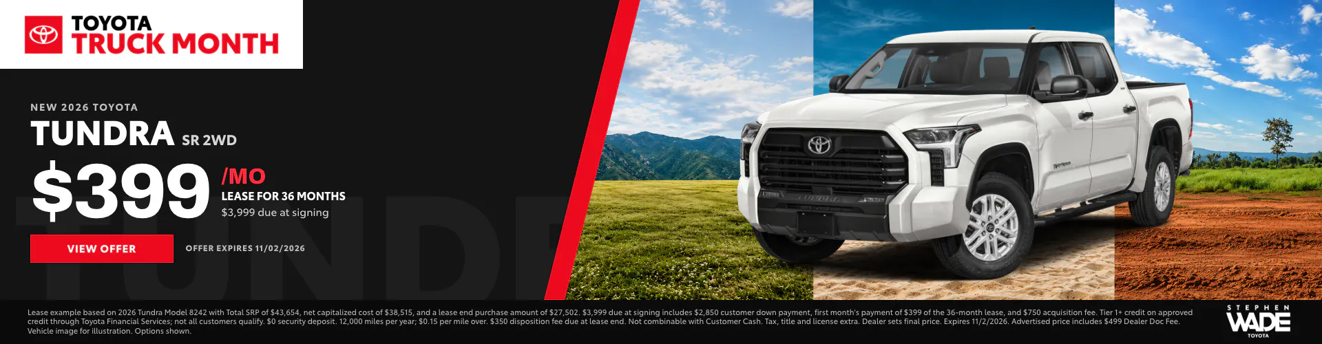 DealerCentives HP – Tundra