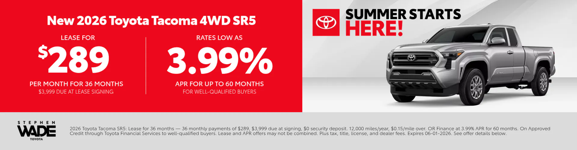 DealerCentives HP – Tacoma