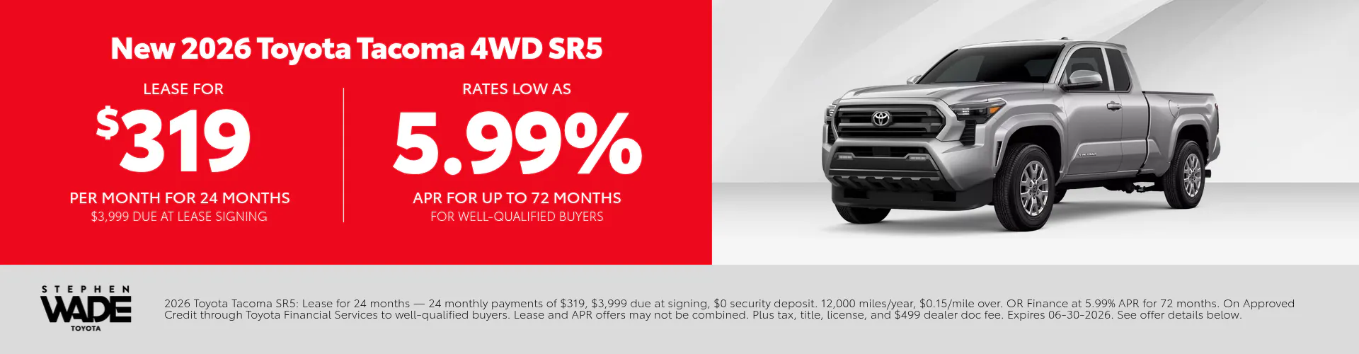 DealerCentives HP – Tacoma