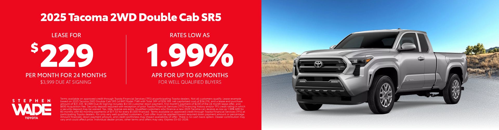 DealerCentives HP – Tacoma