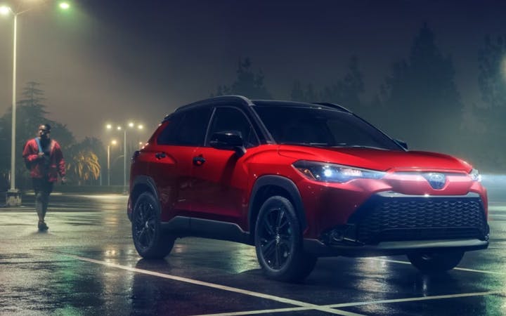 Red Toyota SUV