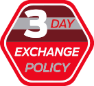 Complimentary 3 Day Exchange Policy