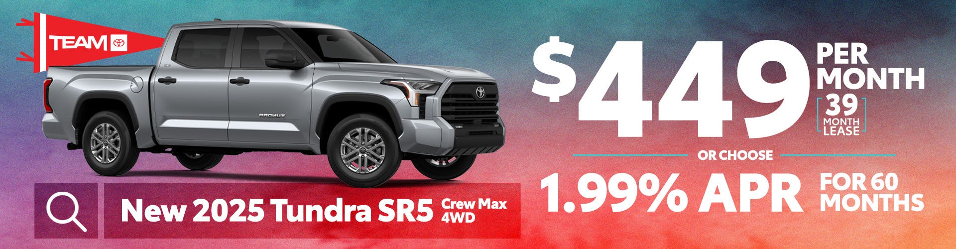 New 2025 Tundra SR5