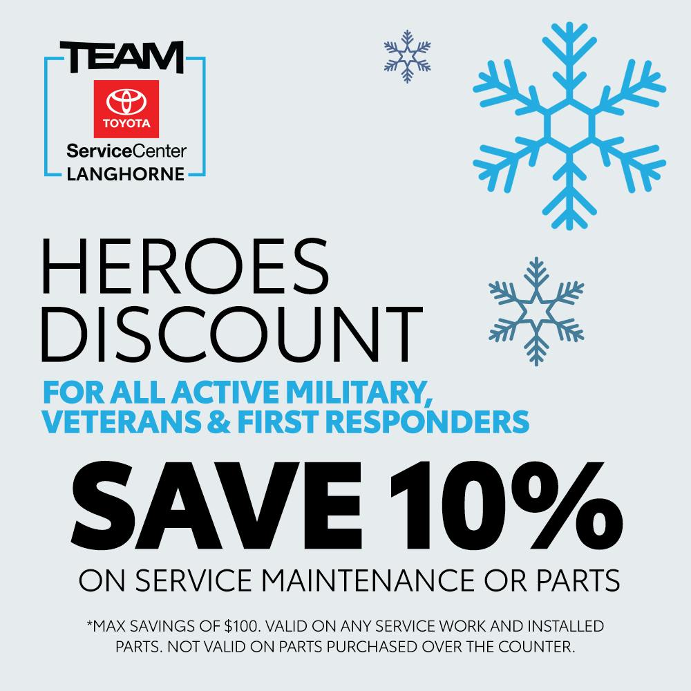 HEROES DISCOUNT | Team Toyota of Langhorne