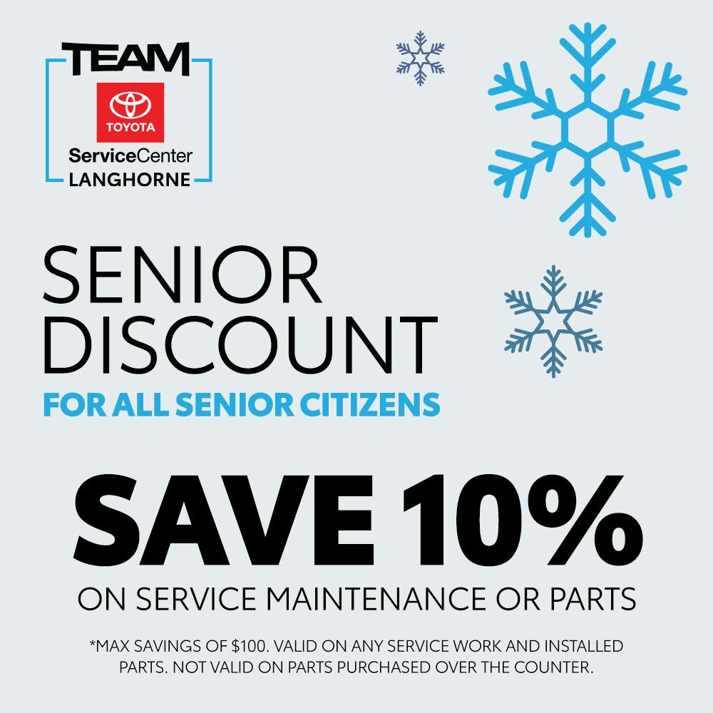 SENIOR CITIZEN DISCOUNT | Team Toyota of Langhorne