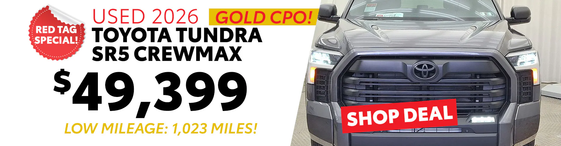 April Used Tundra Special