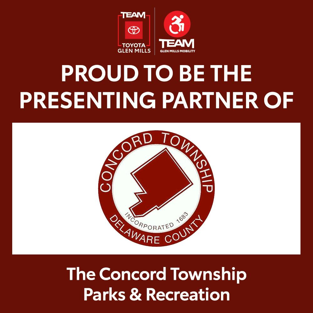 We're Proud To Be The Presenting Partner Of: The Concord Township Parks & Recreation