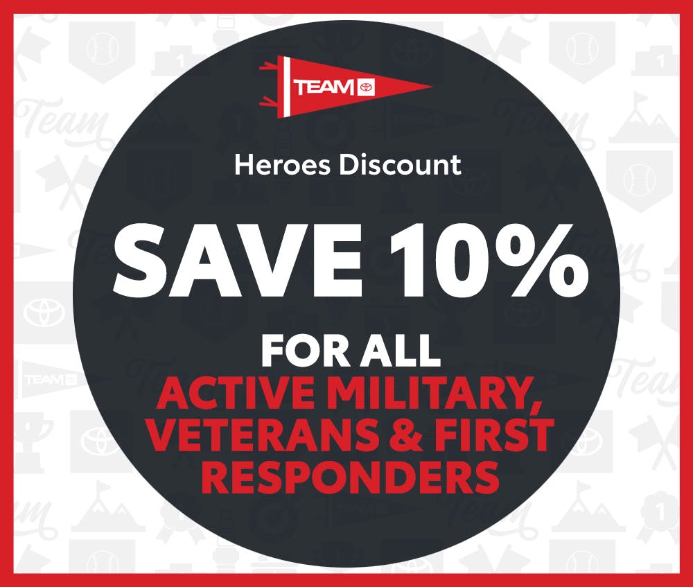 Heroes Discount | Team Toyota of Langhorne