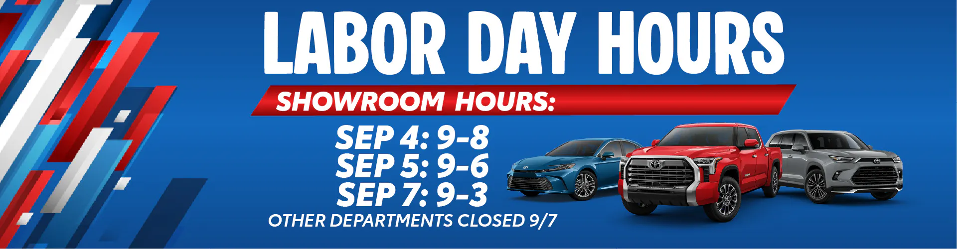 Labor Day Hours