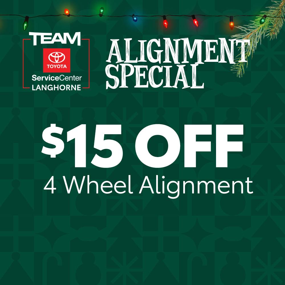 4 WHEEL ALIGNMENT | Team Toyota of Langhorne