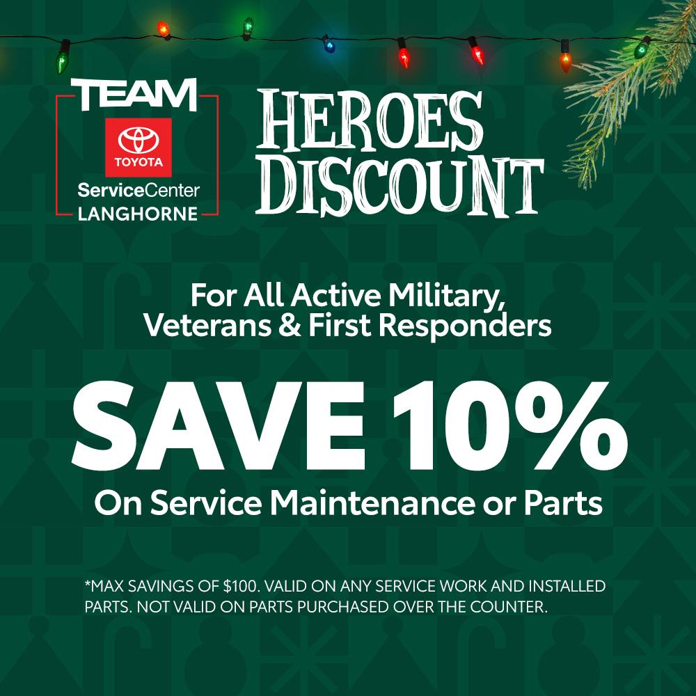 HEROES DISCOUNT | Team Toyota of Langhorne