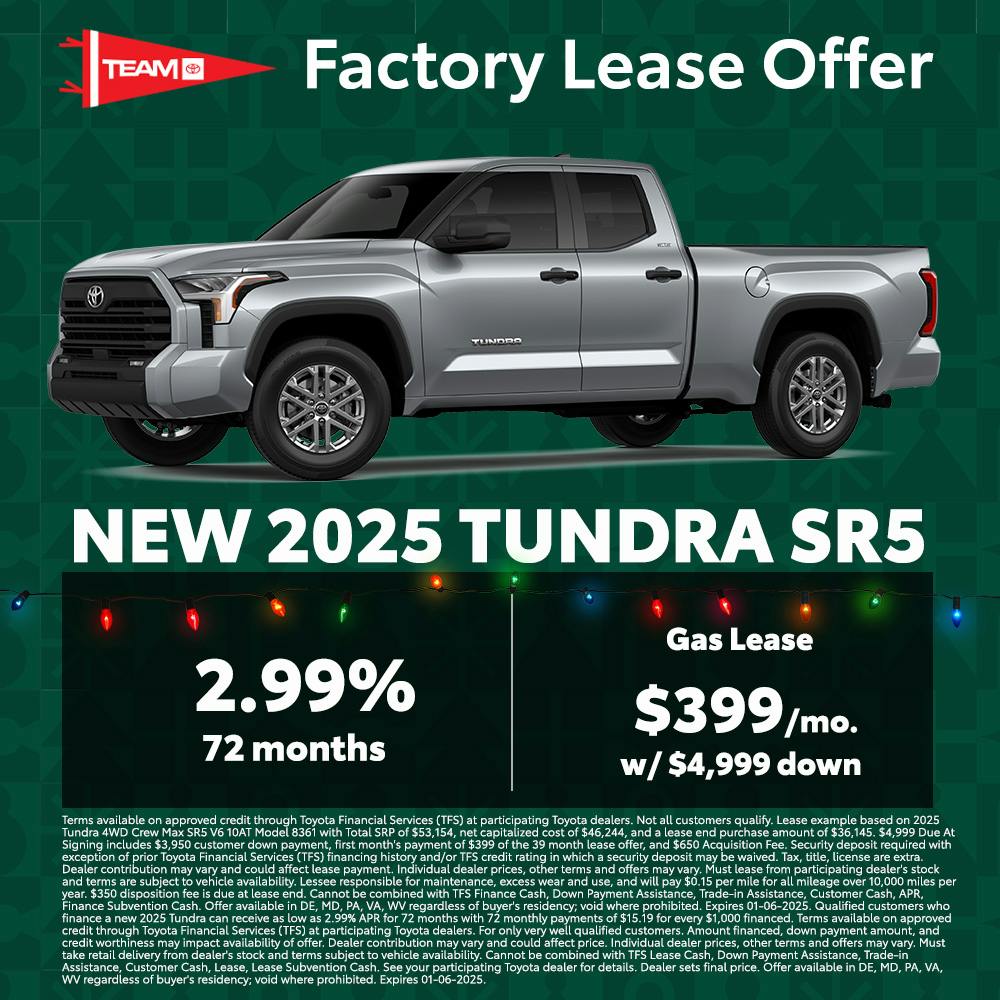 Tundra SR5 Factory Special Banners