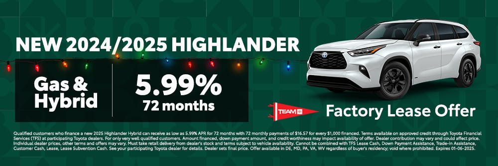 Highlander Factory Special | Team Toyota of Langhorne