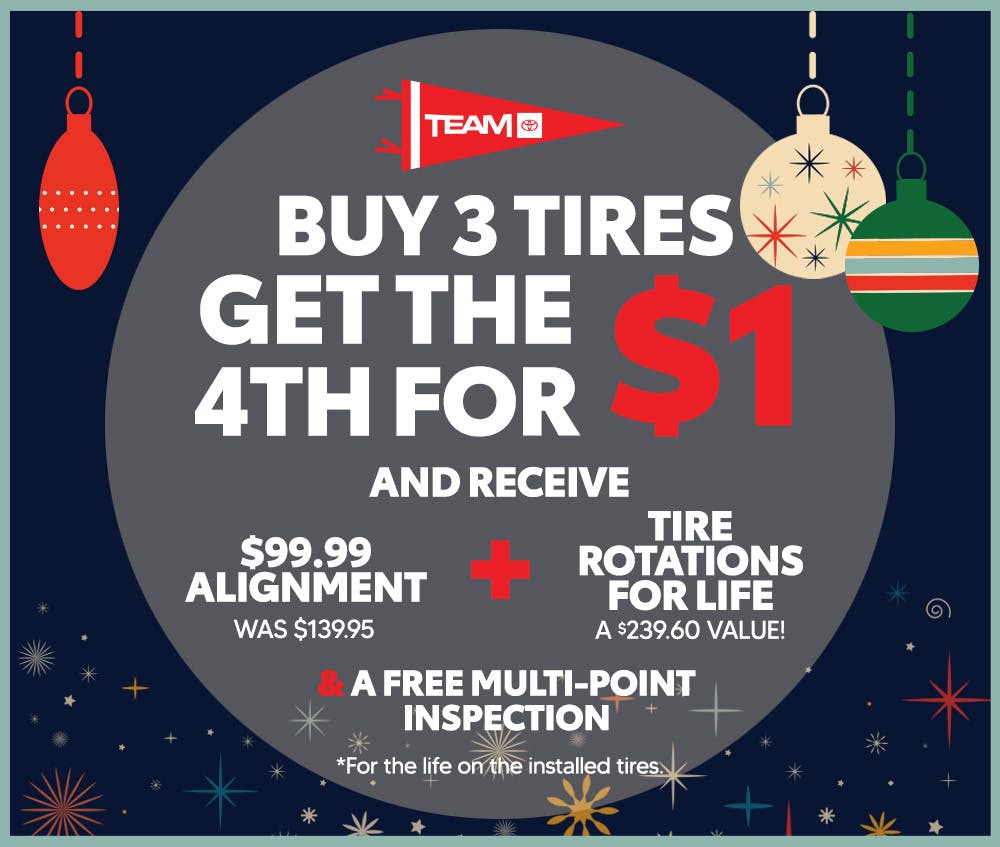 Buy 3 Tires, Get The 4th For $1 | Team Toyota of Langhorne