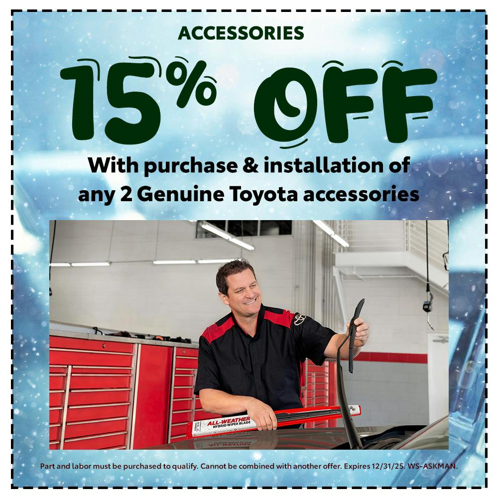15% off Accessories | Team Toyota of Glen Mills