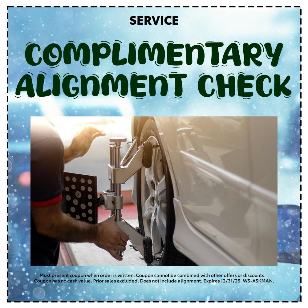 Complimentary Alignment Check | Team Toyota of Glen Mills