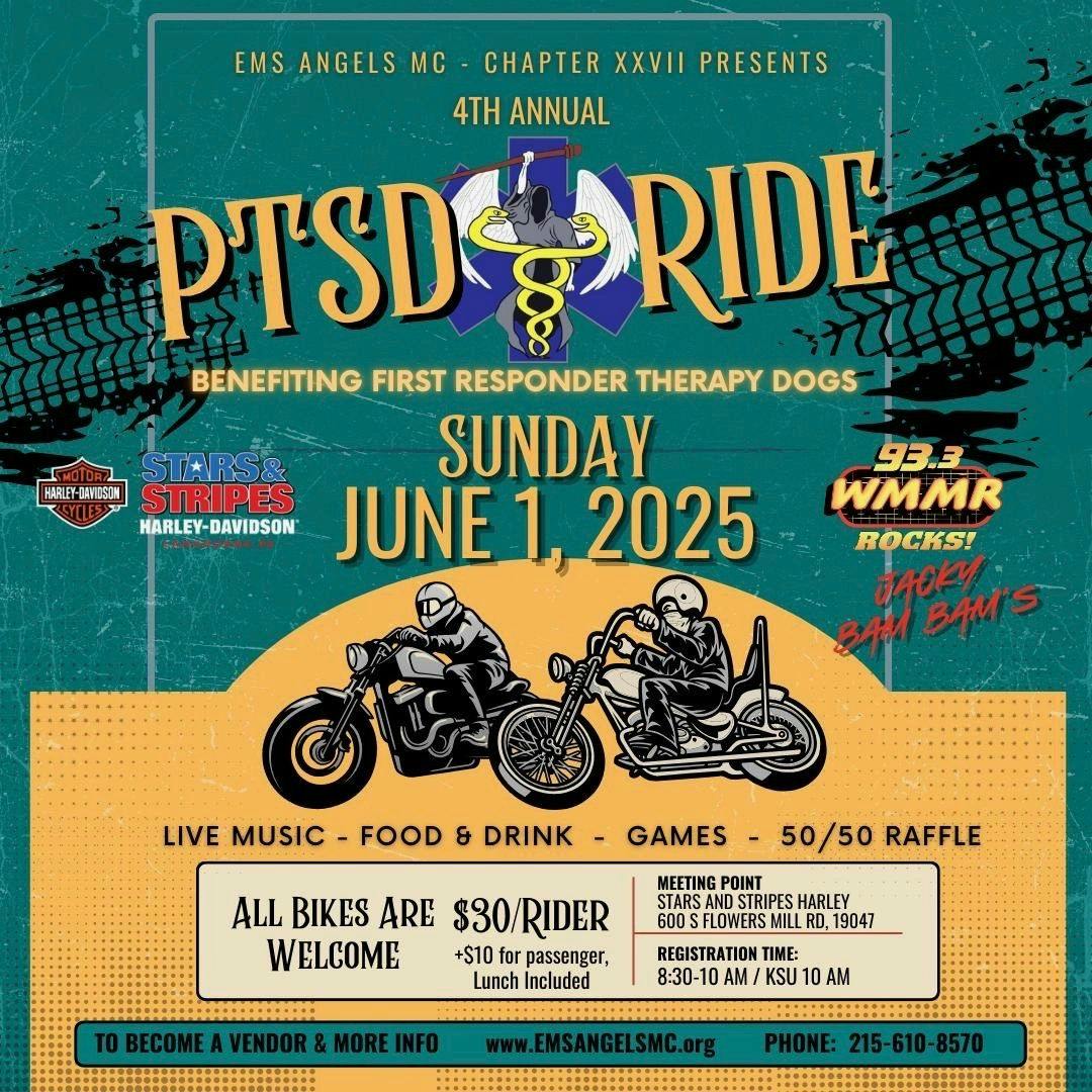 EMSAngels Proud to Support: EMS Angels MC - Chapter XXVII Presents The 4th Annual PTSD Ride