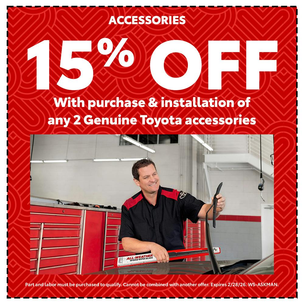 15% off Accessories | Team Toyota of Glen Mills