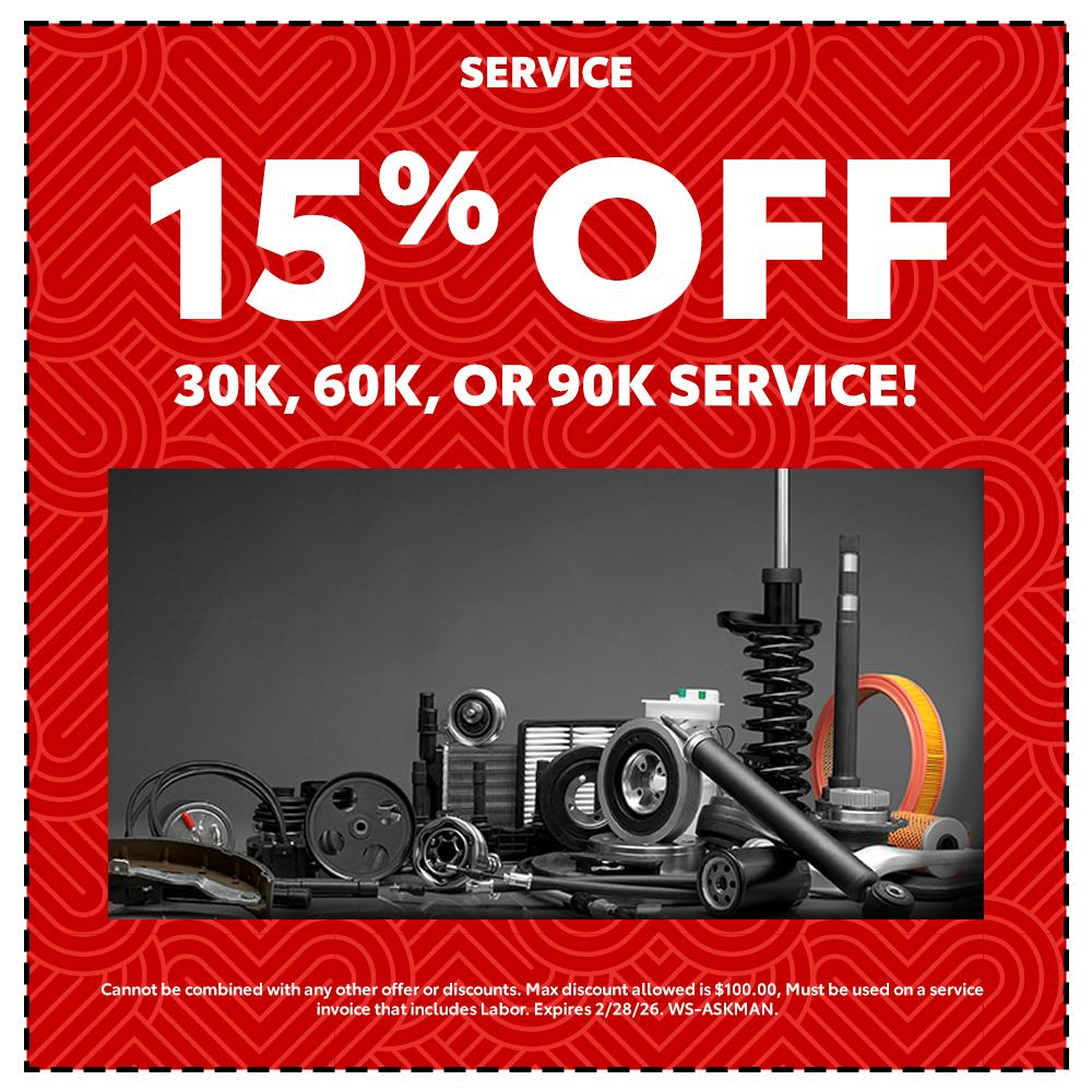 15% Off service | Team Toyota of Glen Mills