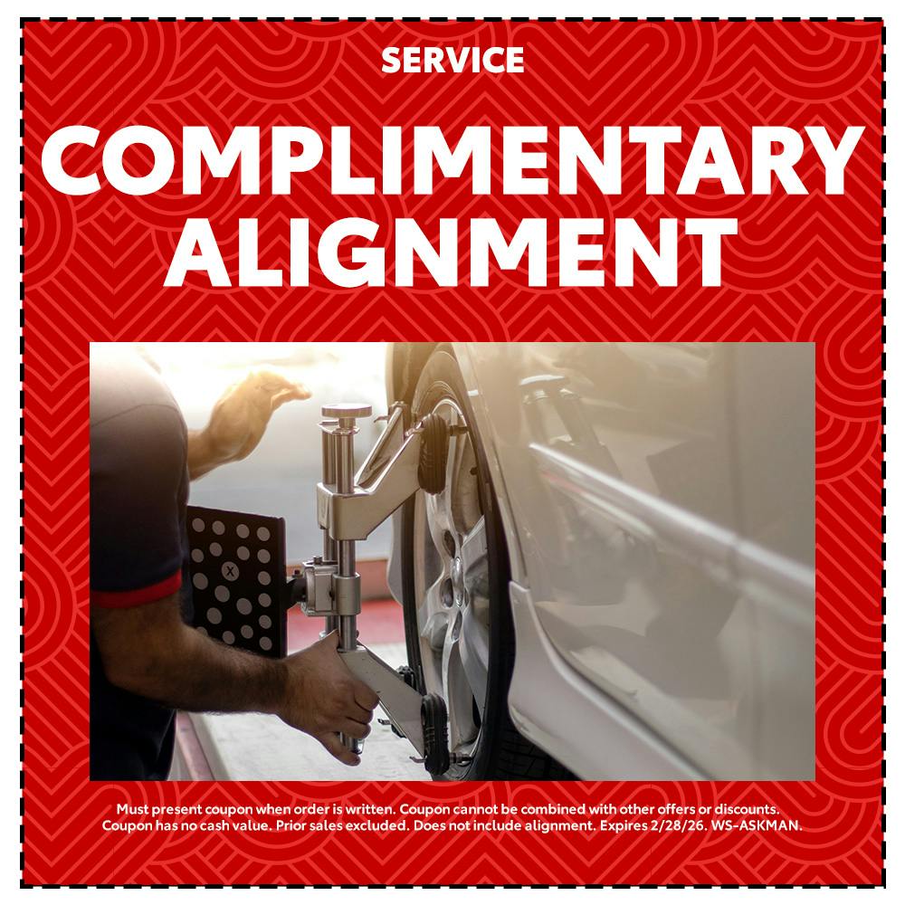 Complimentary Alignment Check | Team Toyota of Glen Mills