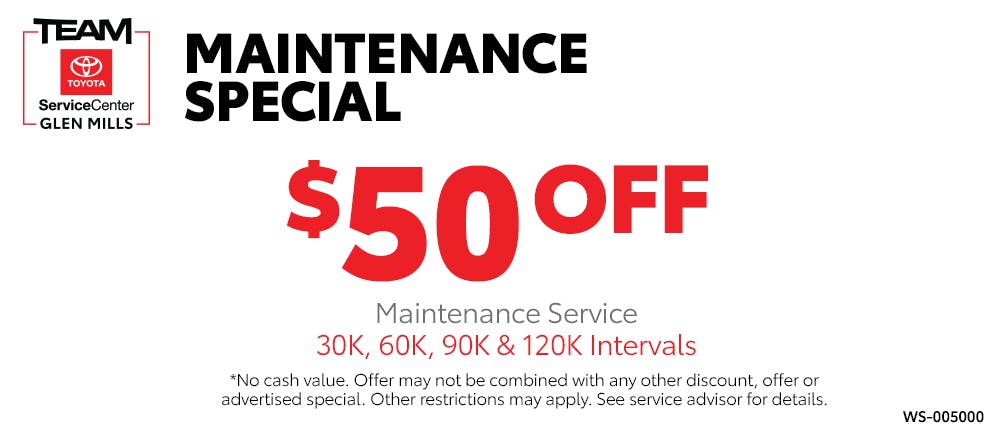 Maintenance Special | Team Toyota of Glen Mills