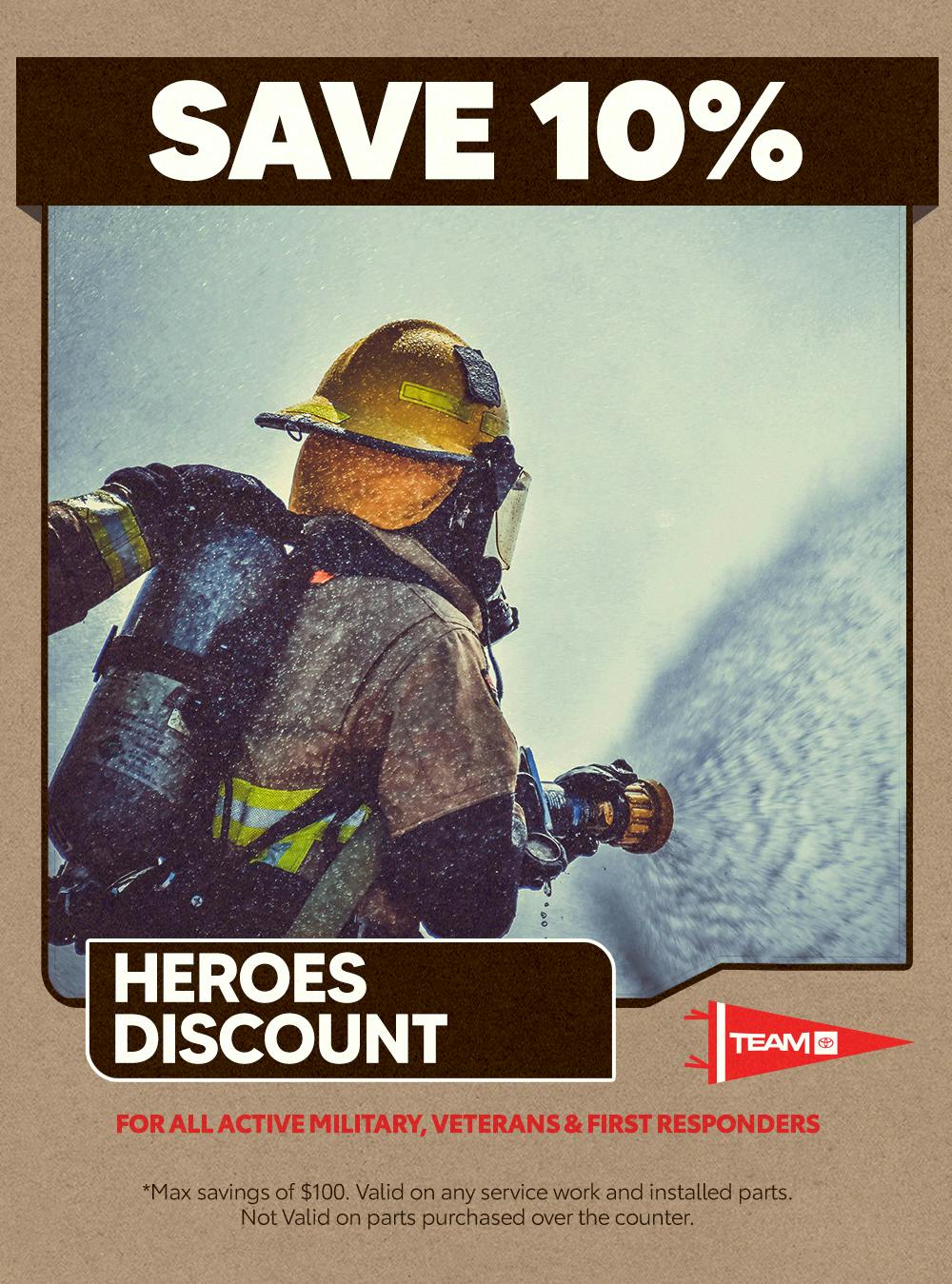 HEROES DISCOUNT | Team Toyota of Langhorne