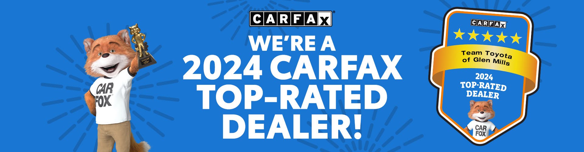 We’re a CARFAX Top-Rated Dealer!