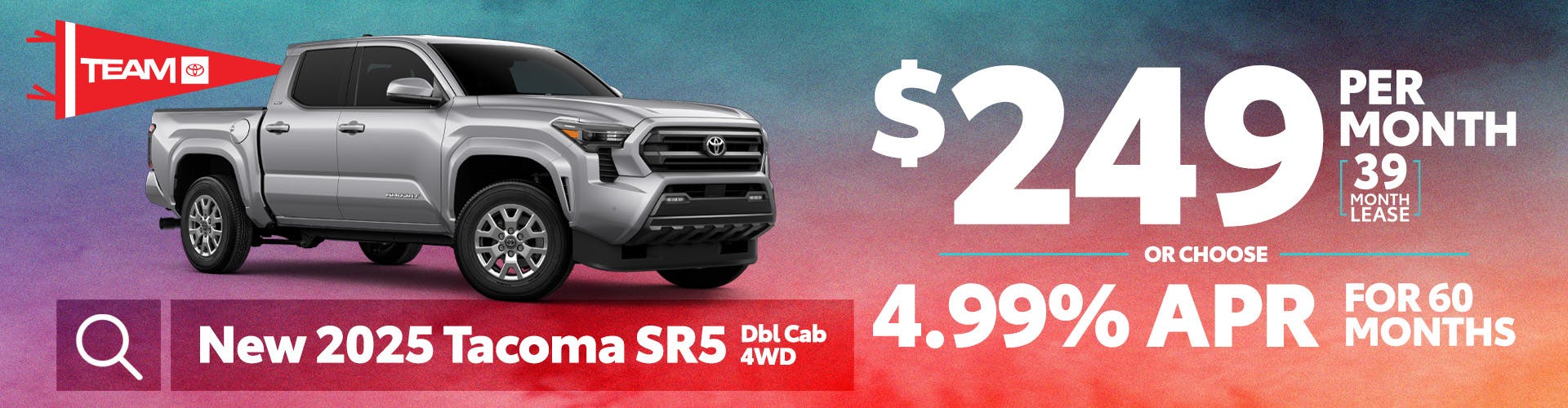 New 2025 Tacoma SR5