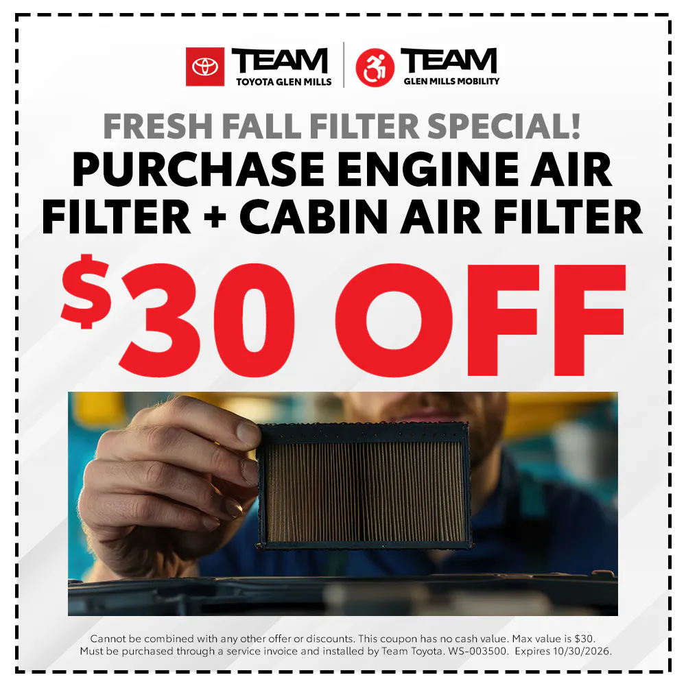 October Fresh Fall Filter Special! | Team Toyota of Glen Mills