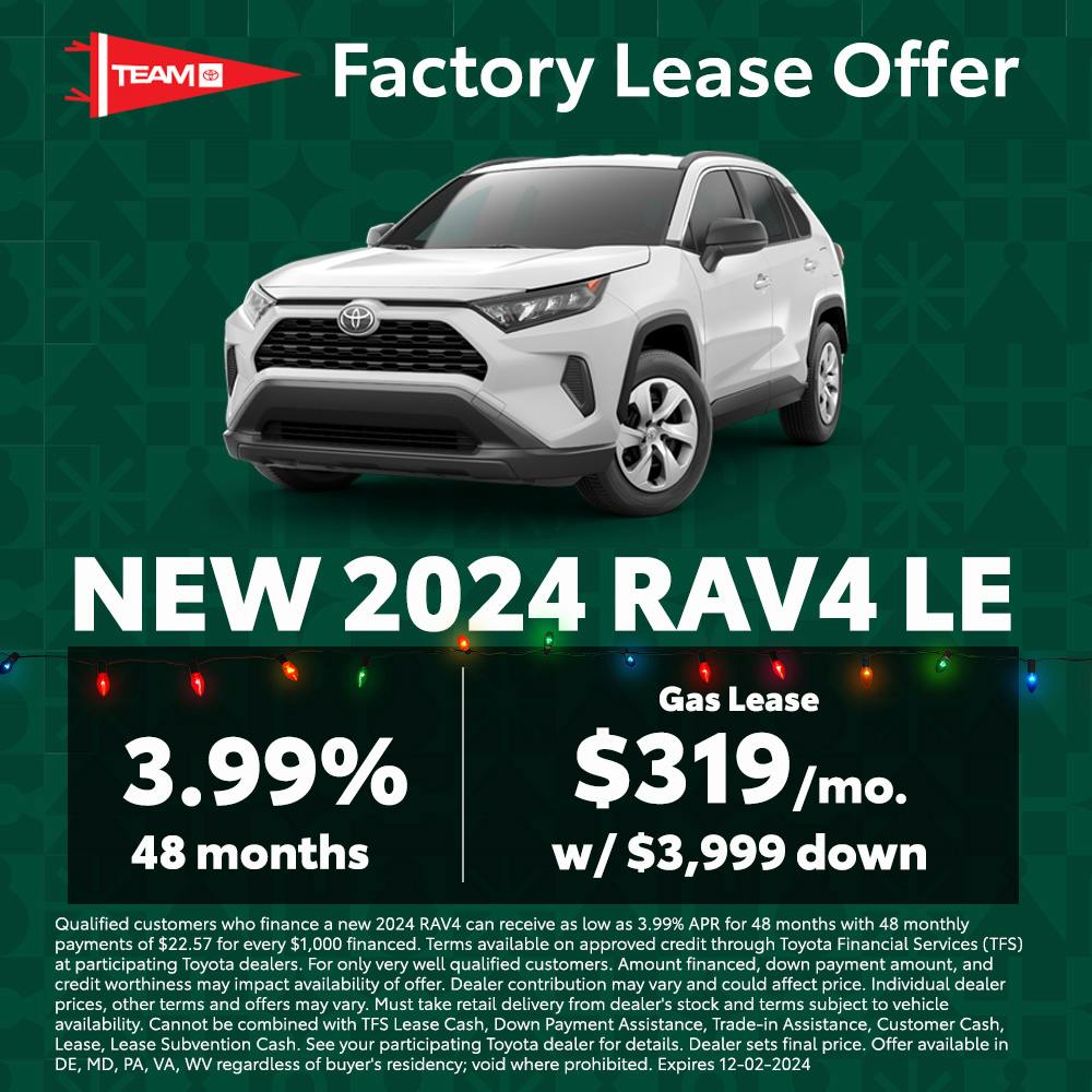 Rav4 LE Factory Special Banner