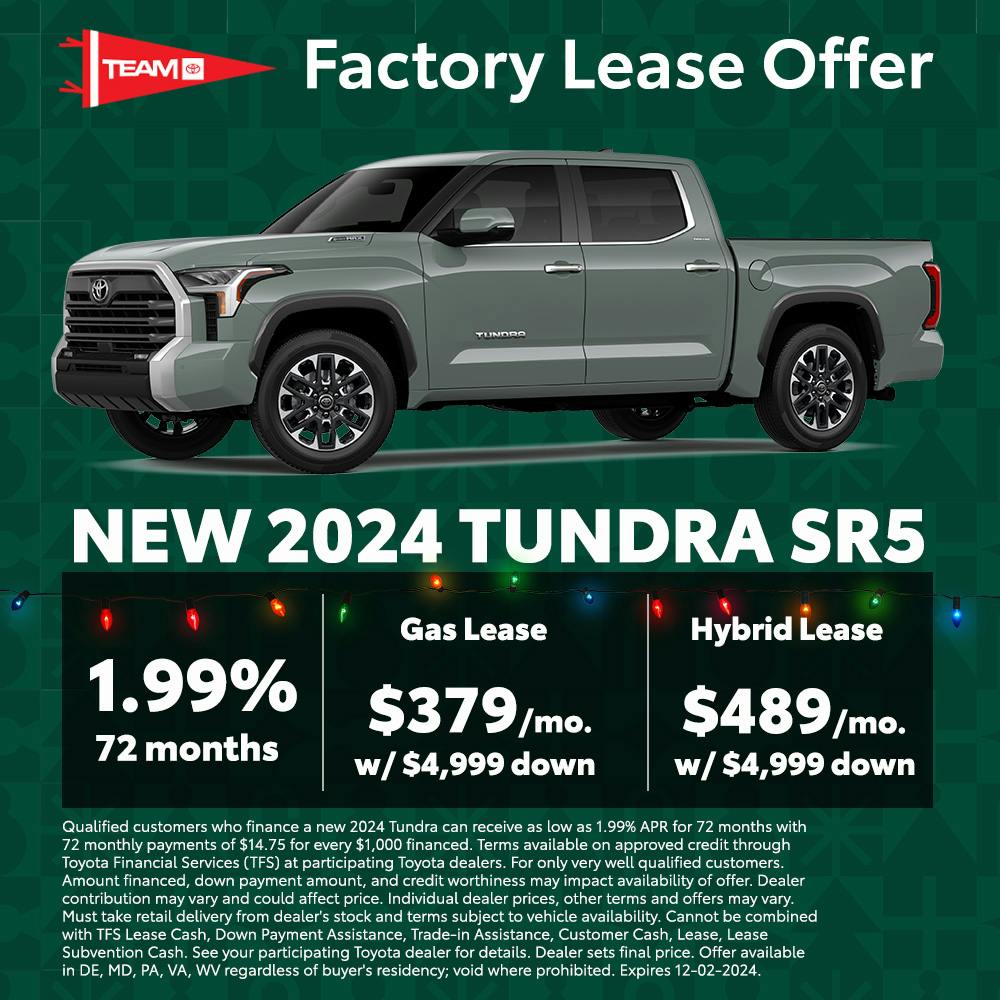 Tundra Factory Lease Offer Banner