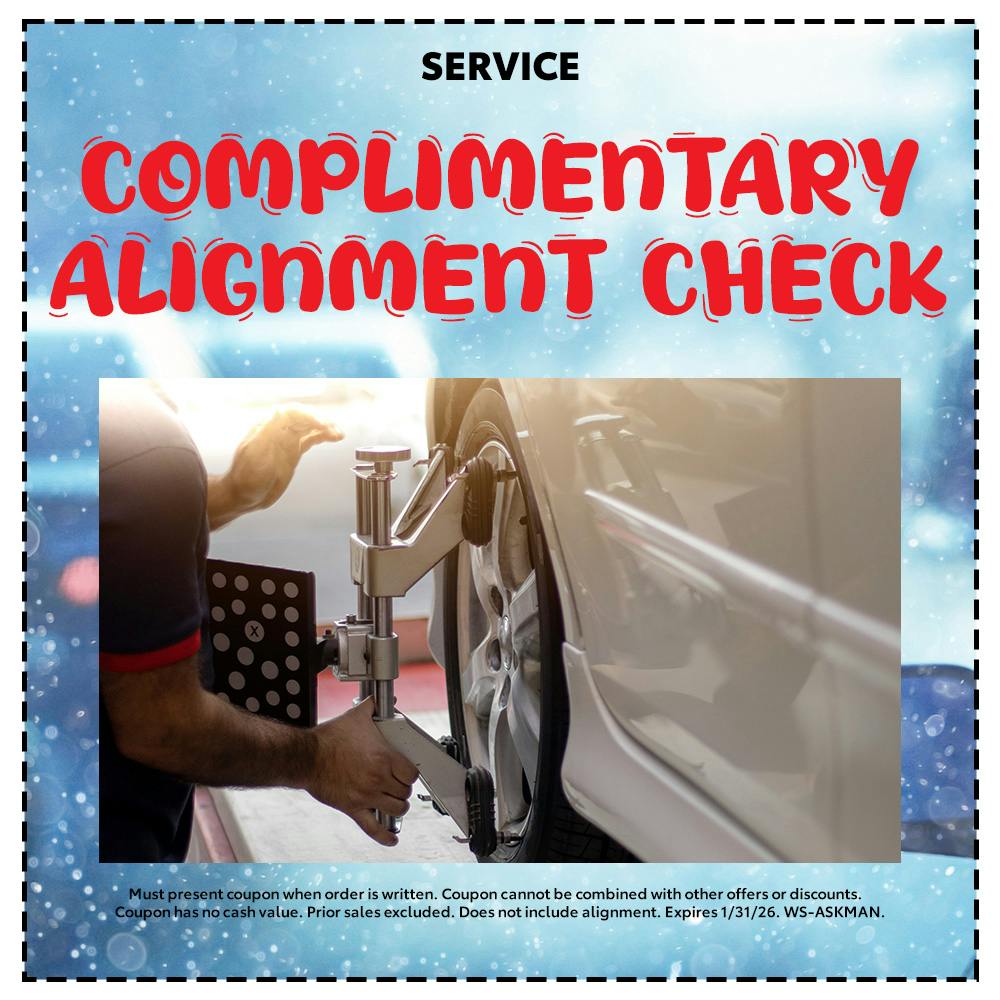 Complimentary Alignment Check | Team Toyota of Glen Mills