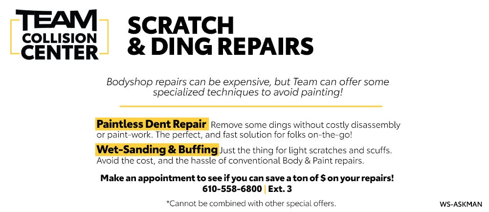 Scratch & Ding Repairs | Team Toyota of Glen Mills