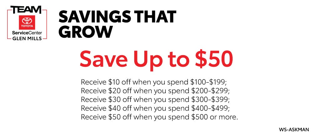 Savings That Grow | Team Toyota of Glen Mills